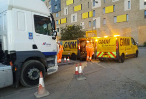 Petrol in Diesel Truck Drained