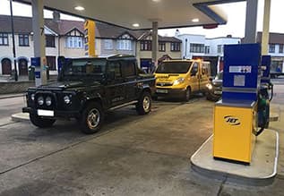 petrol in diesel car being drained