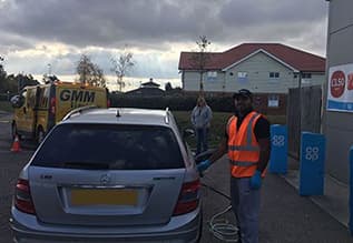 Wrong fuel drained from car