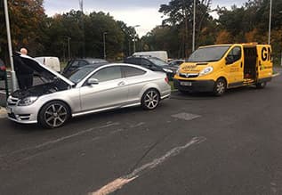 Petrol in diesel engine