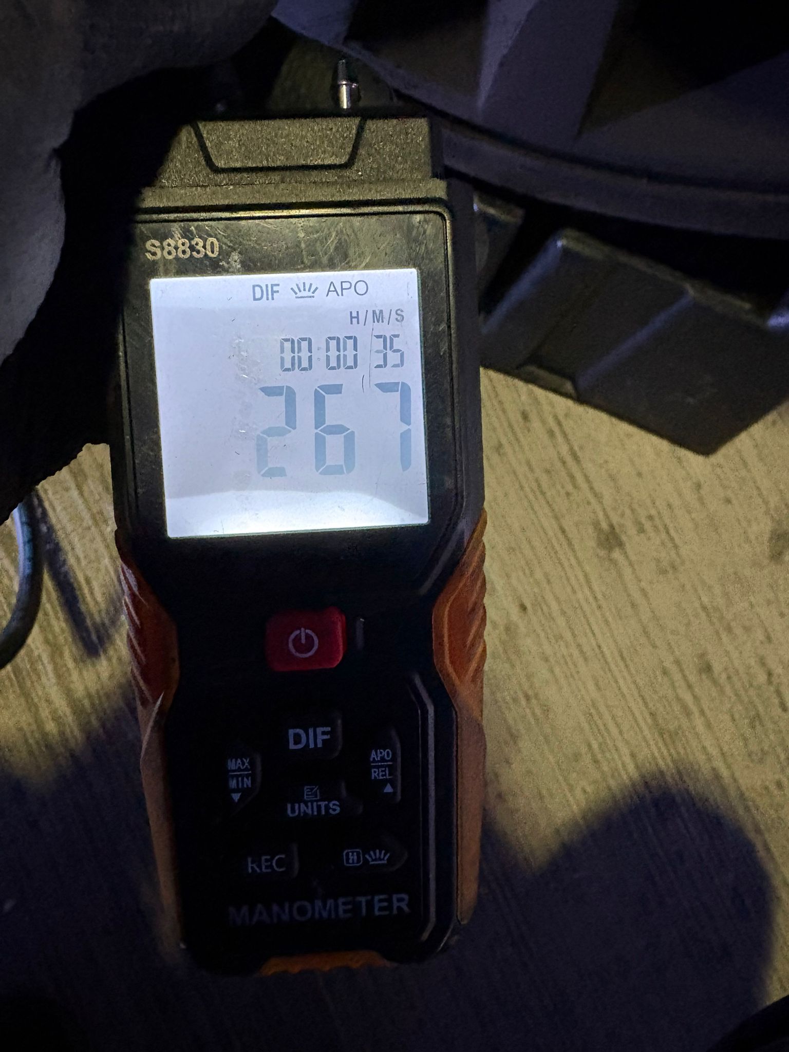 Jaguar Pre-Clean DPF Pressure