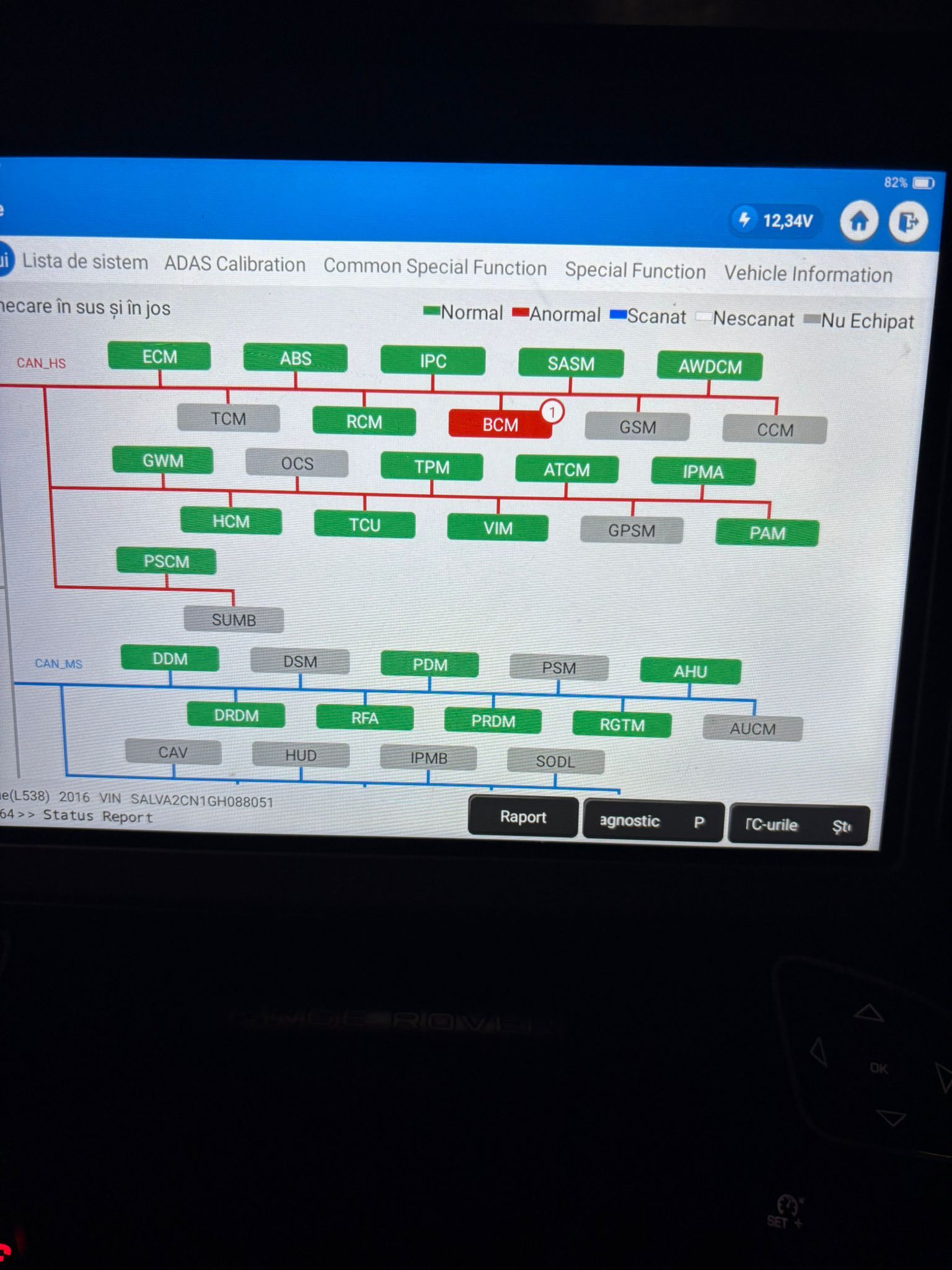Land Rover Full System Diagnostic Topology