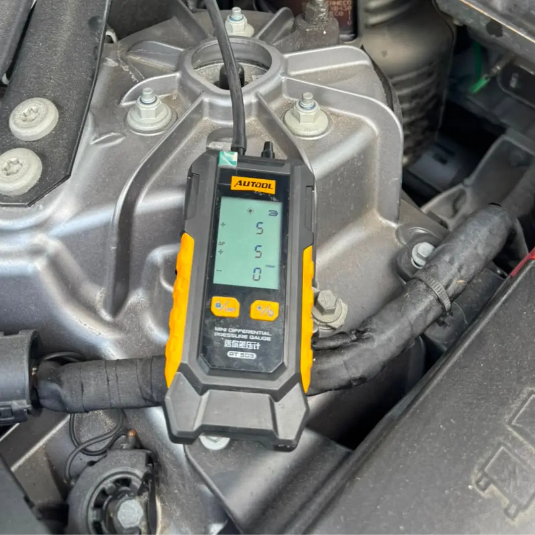 Jaguar DPF pressure measurement before cleaning service