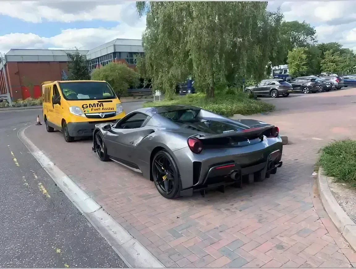 Wrong fuel draining Ferrari Pista Spider