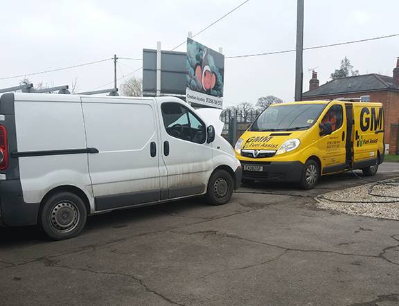 Vauxhall Vivaro getting Assistnace with wrong fueling incident